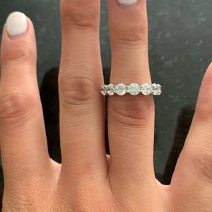 sterling silver eternity band